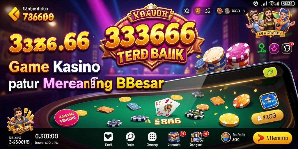 Tampilan gameplay menarik dari 333666 yang menghadirkan keseruan Kasino.