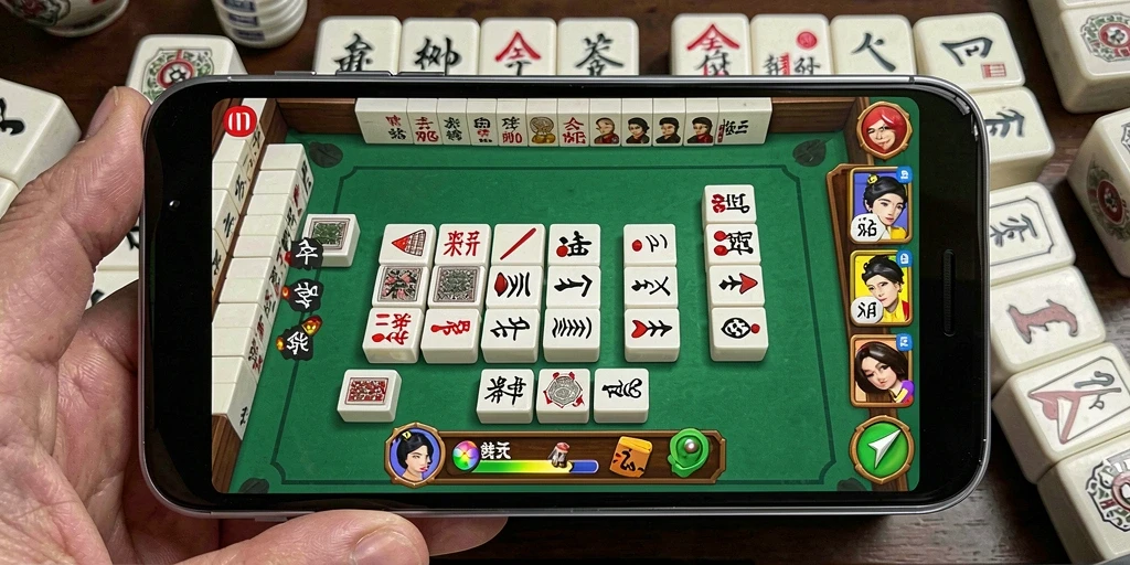 Screenshot utama 77AG menunjukkan gameplay Mahjong yang mengasyikkan.