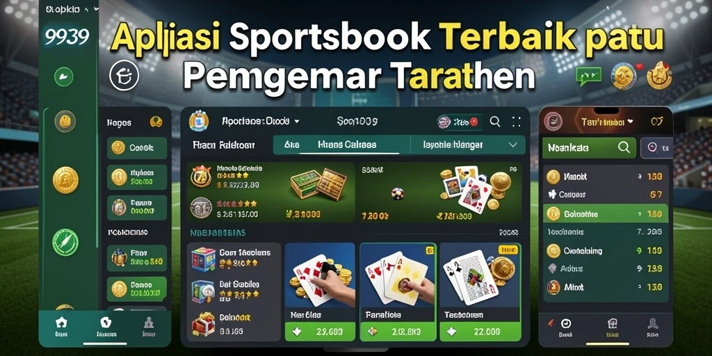 Tampilan utama 9939 dengan berbagai opsi taruhan olahraga.