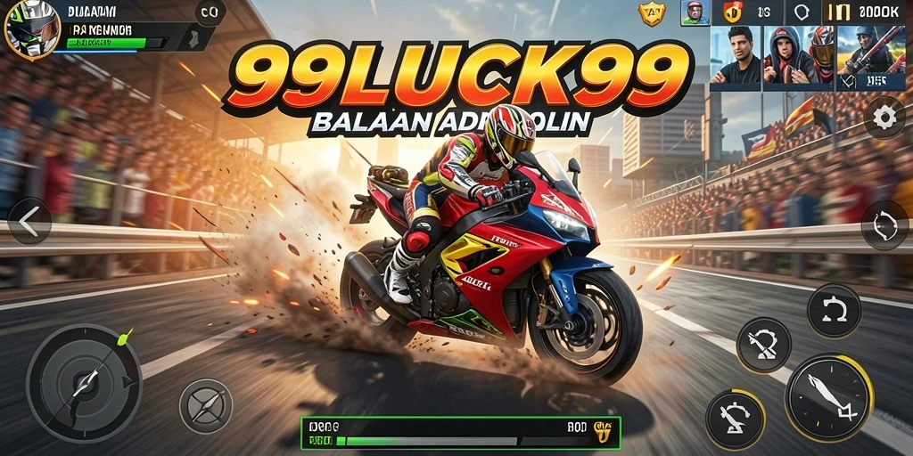 Gameplay seru di 99LUCK99 dengan balapan motor yang mendebarkan.