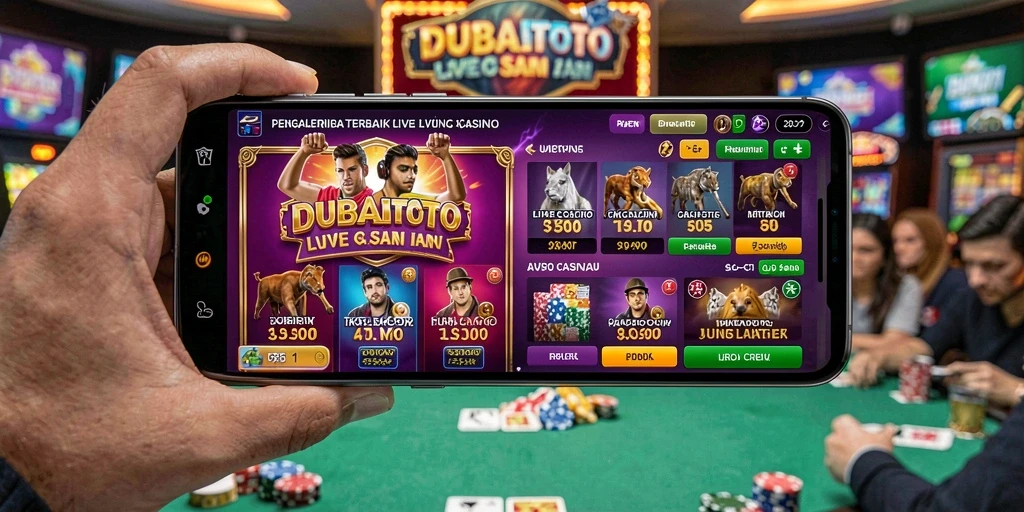 Gameplay seru di DUBAITOTO dengan dealer langsung dan interaksi sosial.