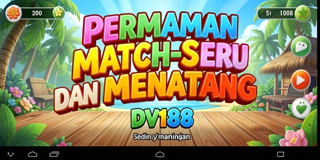 Screenshot gameplay Match-3 yang menarik dan penuh tantangan.