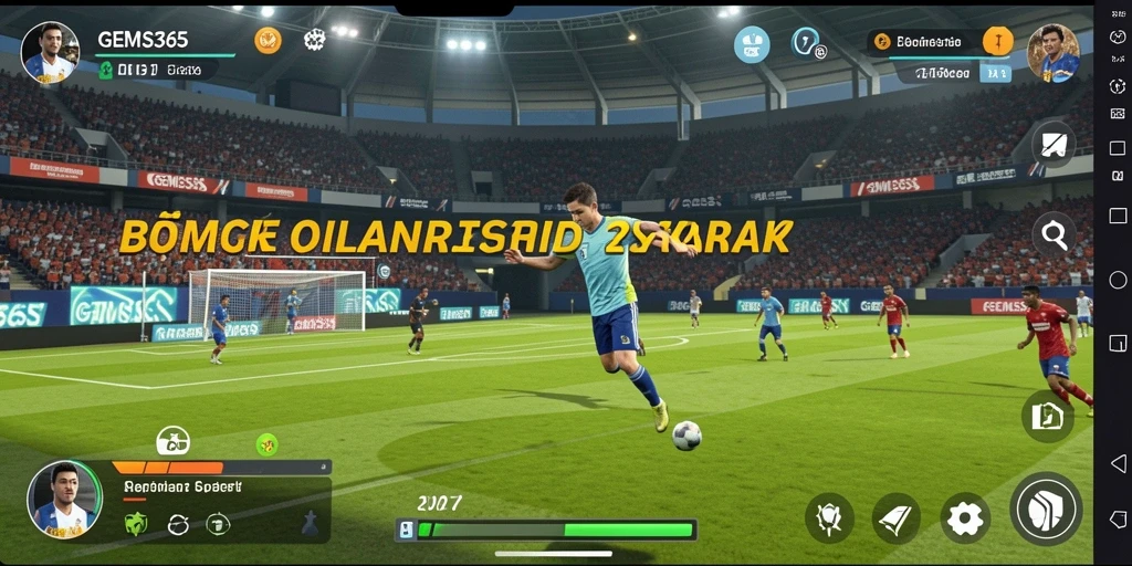 Tampilan dinamis permainan olahraga GEMS365 dengan gameplay yang seru.