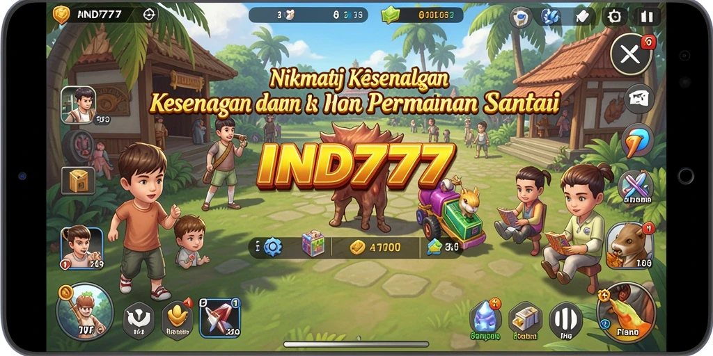 Tangkapan layar IND777 menampilkan gameplay santai dan interaktif yang menarik.