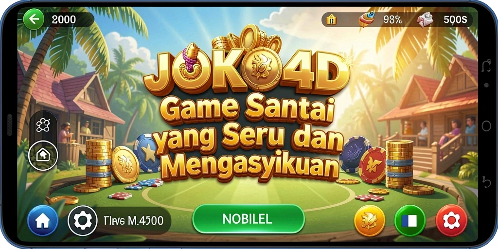 Screenshot utama JOKO4D menunjukkan gameplay yang seru dengan tantangan menarik.