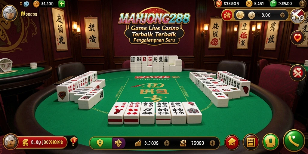 Gameplay Live Casino seru di MAHJONG288 dengan dealer profesional.
