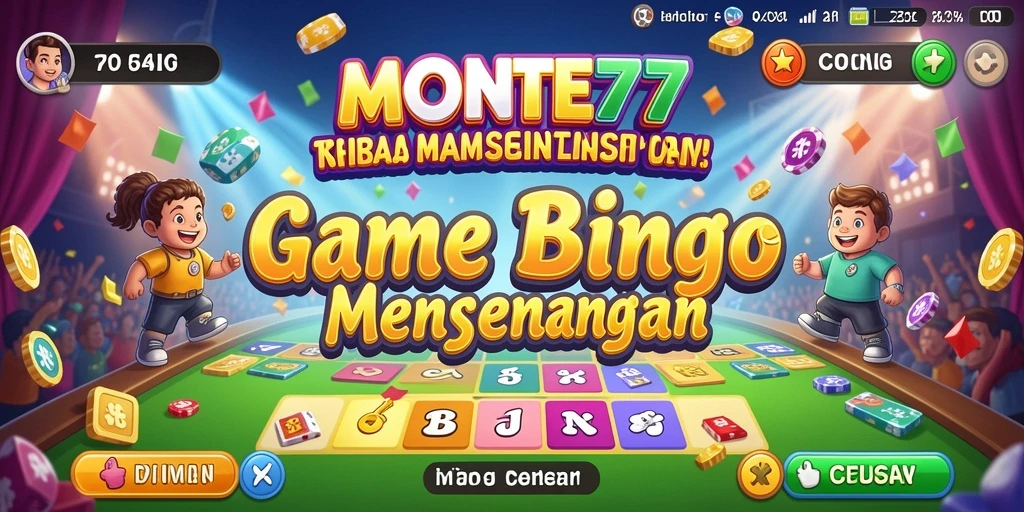 Tampilan gameplay seru Bingo di MONTE77.