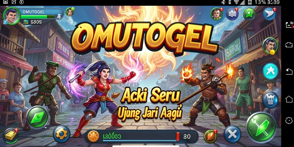 Gameplay menegangkan dengan aksi seru dari OMUTOGEL.