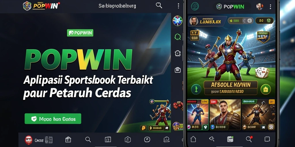 Tampilan utama POPWIN dengan tampilan taruhan olahraga yang interaktif.