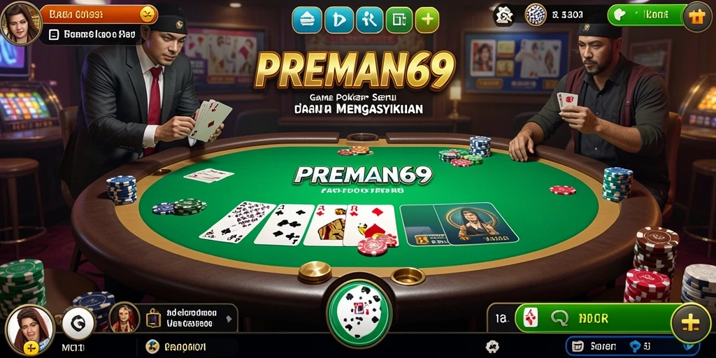 Tampilan gameplay seru di PREMAN69 saat bermain Poker.