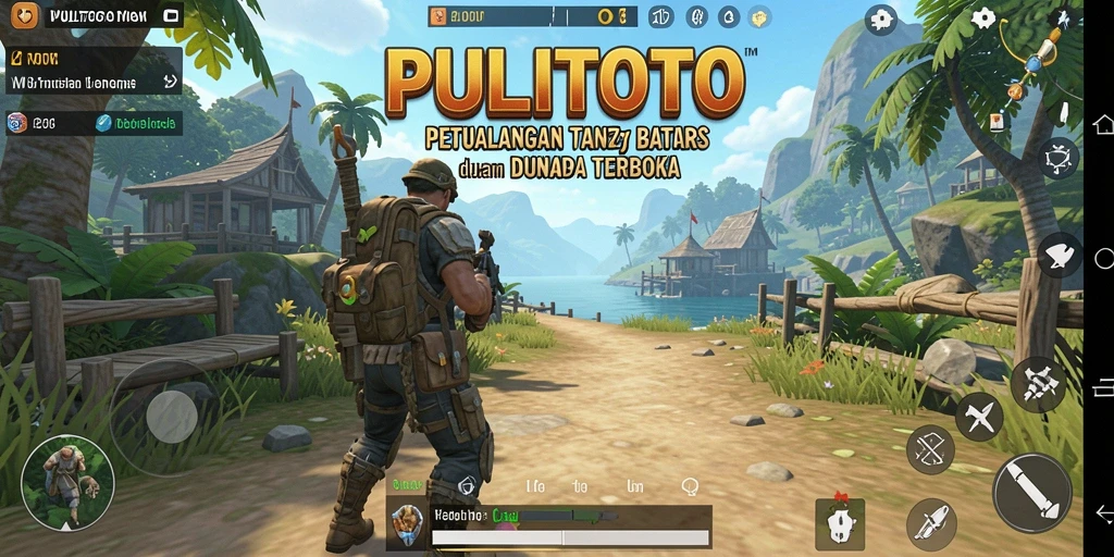 Tampilan gameplay <strong>PULITOTO</strong> yang memukau dalam dunia terbuka.