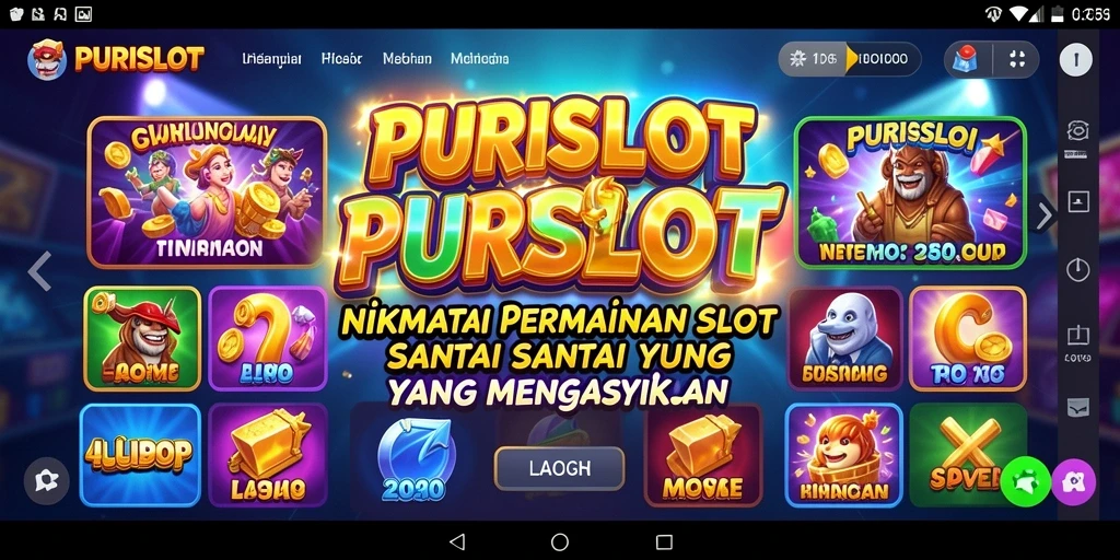Screenshot gameplay PURISLOT menampilkan putaran slot yang seru dan mengasyikkan.
