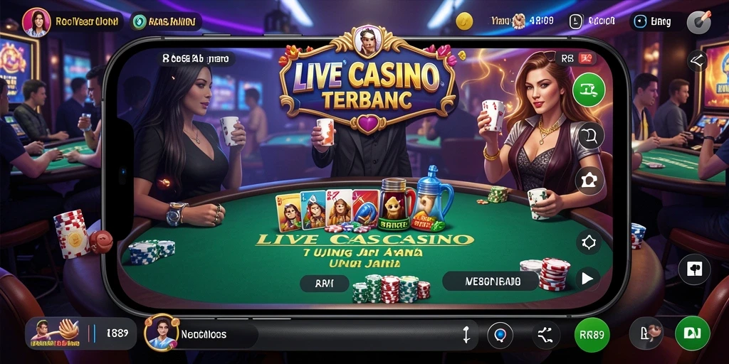 Screenshot utama RR89 menampilkan gameplay Live Casino yang seru dan interaktif.