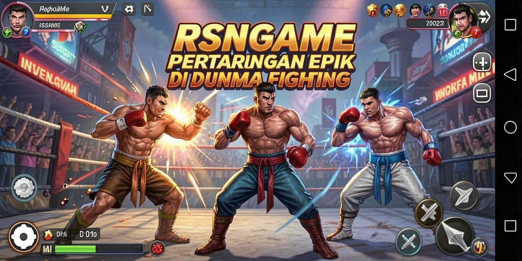 Tampilan gameplay RSNGAME dengan pertarungan yang intens.