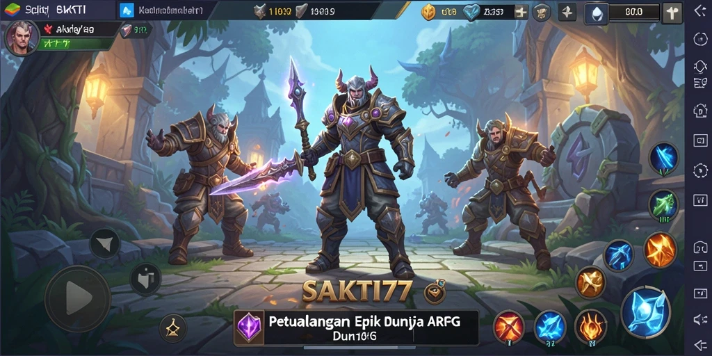 Tampilan menakjubkan dari gameplay ARPG di SAKTI77.