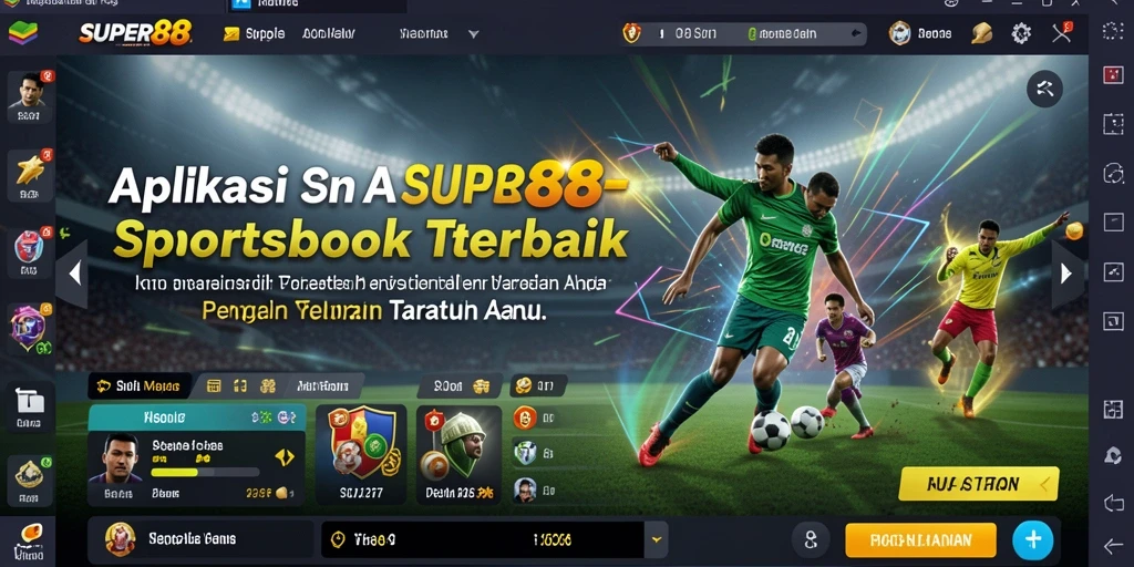 Tampilan gameplay menarik dari aplikasi Sportsbook SUPER88.