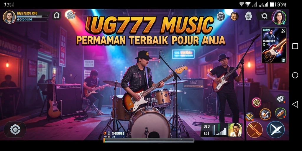 Tangkapan layar gameplay UG777 menampilkan interaksi menyenangkan dalam mengenali nada musik.