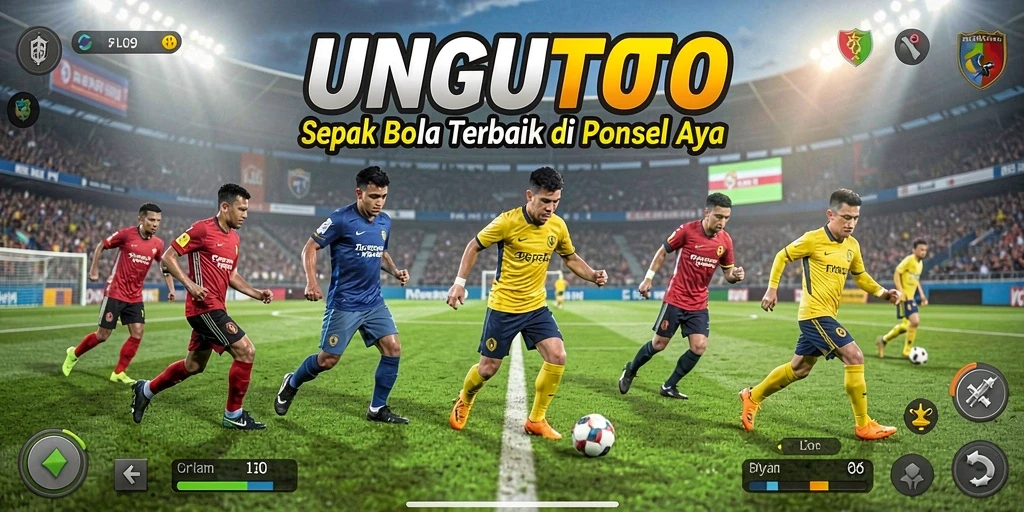 Tampilan grafis yang menakjubkan dalam aksi sepak bola UNGUTOTO.