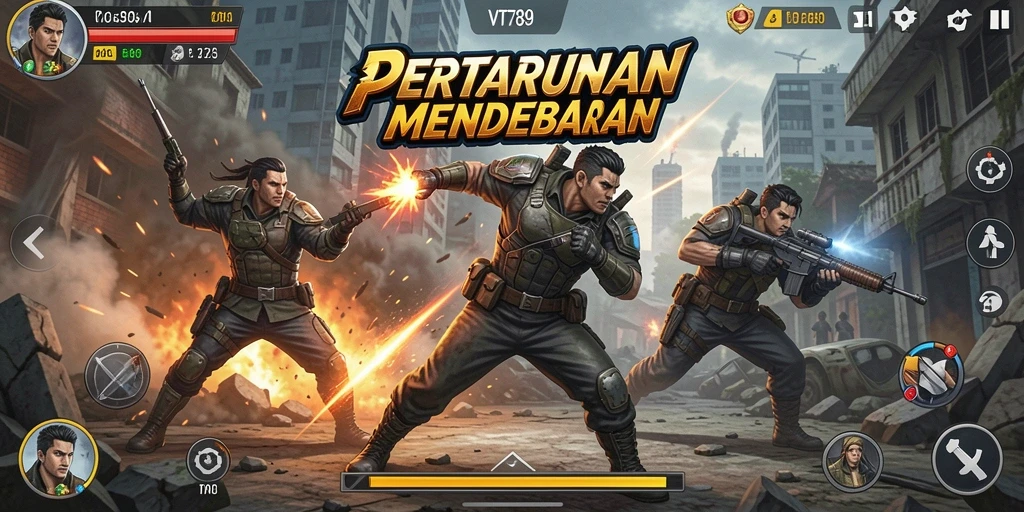 Tampilan gameplay seru dari VT789 dalam aksi penuh adrenalin.