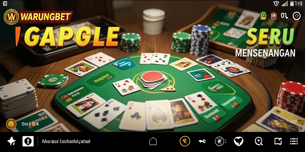 Tampilan gameplay Gaple yang seru dan menarik di WARUNGBET.
